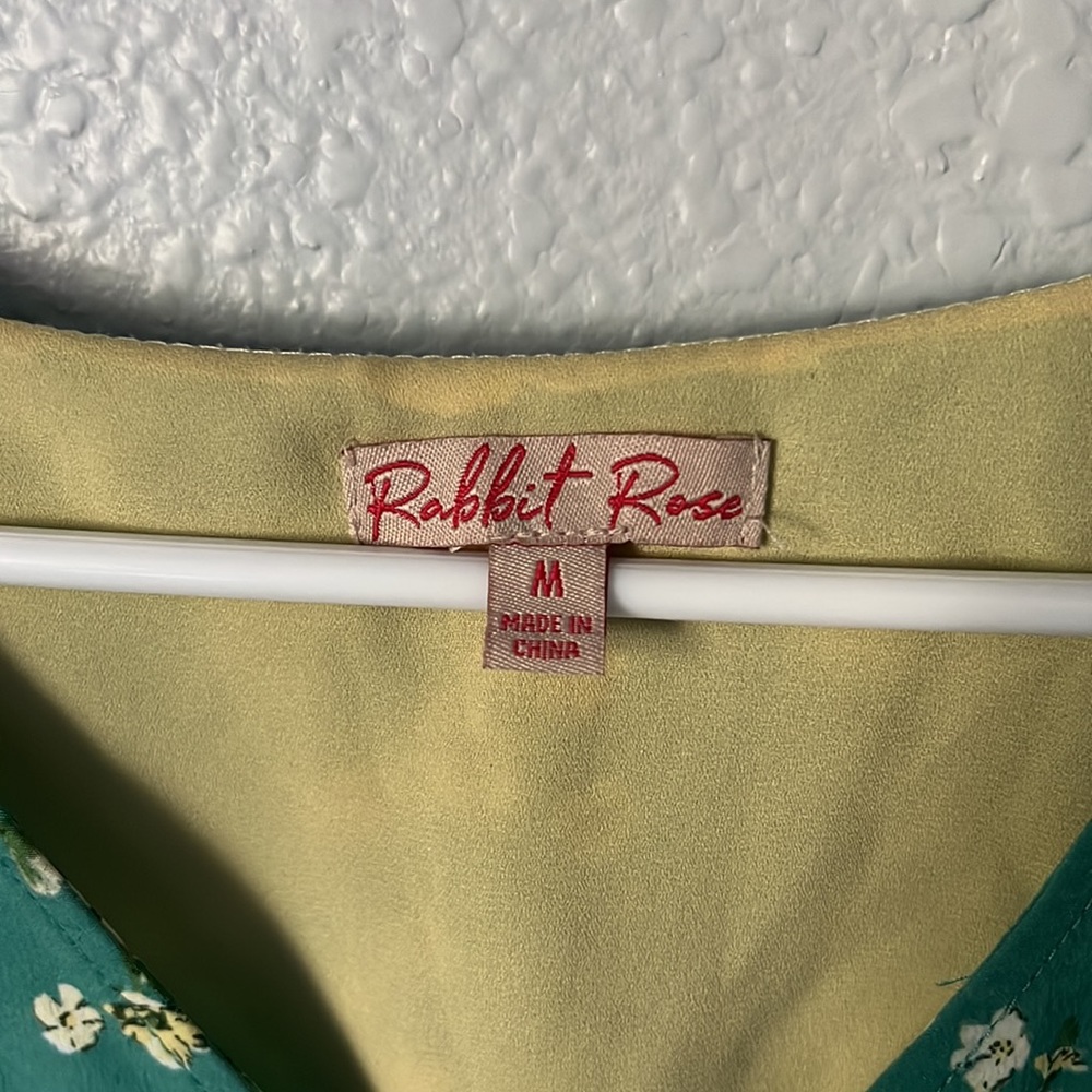 5 for $10 Rabbit rose blouse - Picture 4 of 6